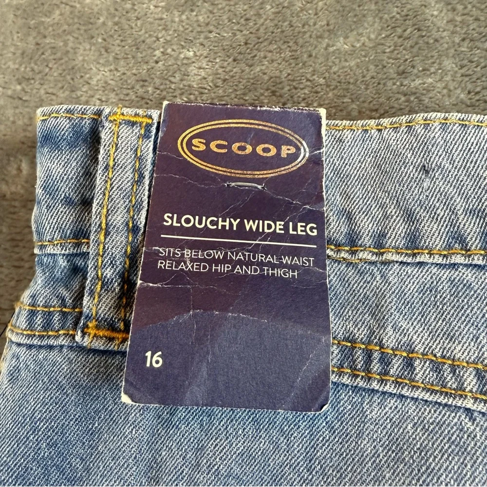 SCOOP Women's Jeans Brand‎ New Size 16 Slouchy Wide Leg High Rise - Picture 7 of 13